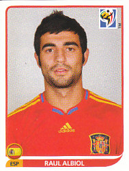 Raul Albiol Spain samolepka Panini World Cup 2010 #568